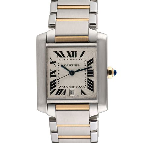 pre owned cartier tank francaise gold|cartier tank francaise midsize price.